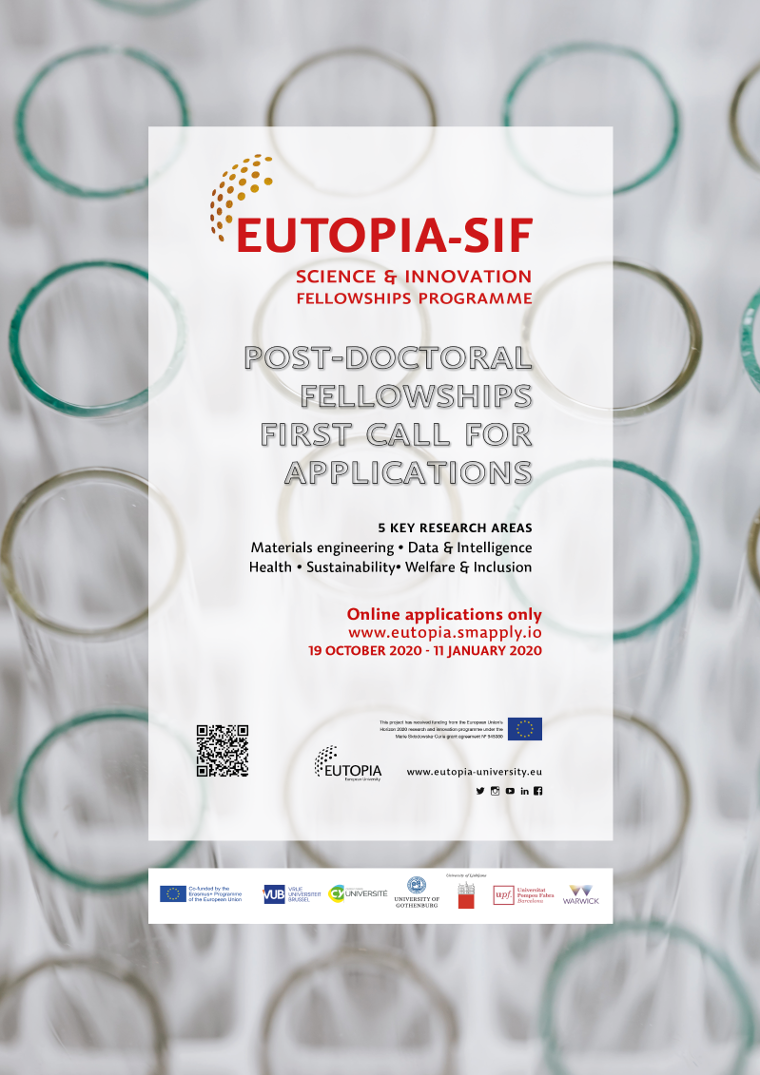 Appel à candidatures : EUTOPIA-SIF Post Doctoral Fellowships